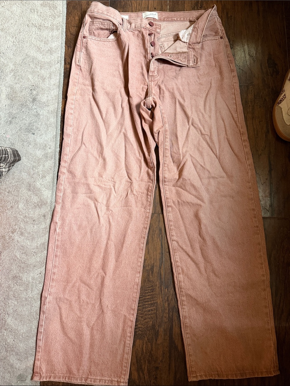 Universal Thread Rose Pink Straight-Leg Women's Pants